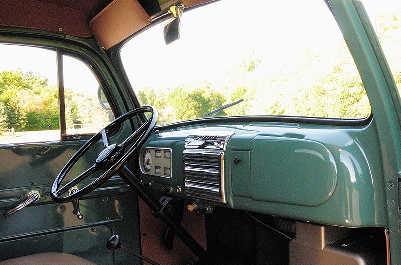 Interior of F1 from passenger side