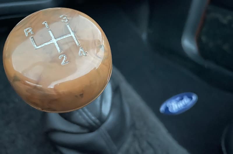 four speed wooden shift knob