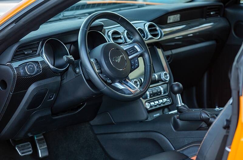 interior of shelby GT