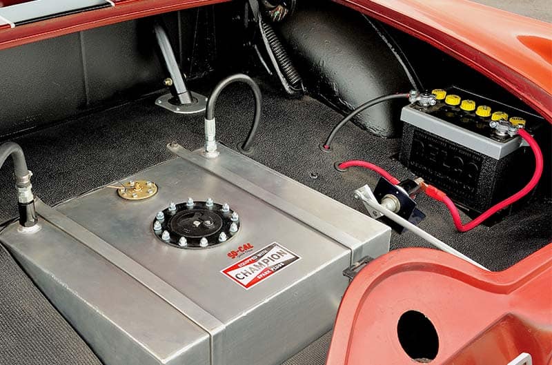 Battery in trunk