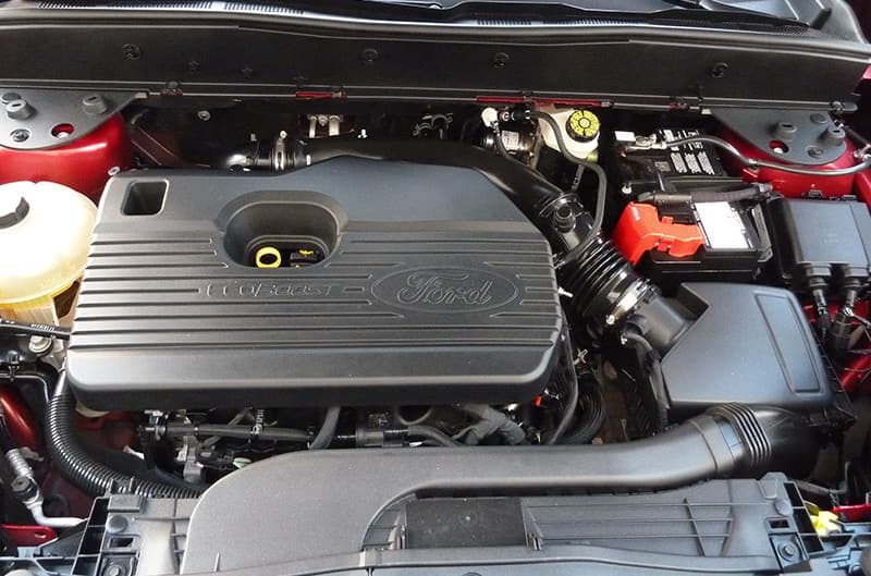 Engine bay of Bronco Sport