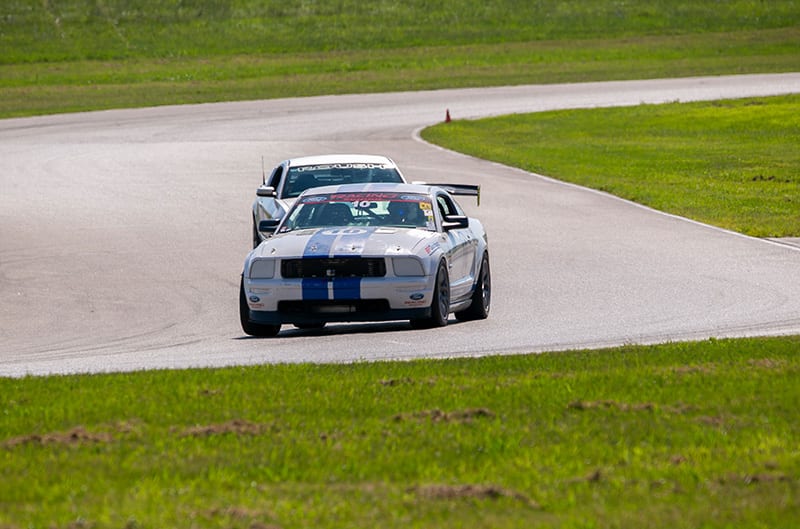 S197 Mustangs on track