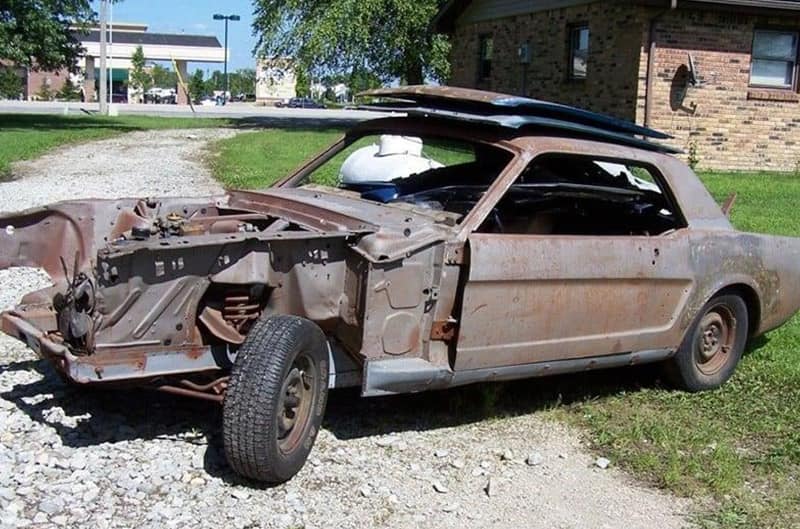 unrestored cocacola mustang