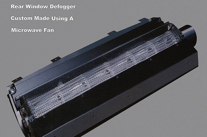 defroster made from microwave fan