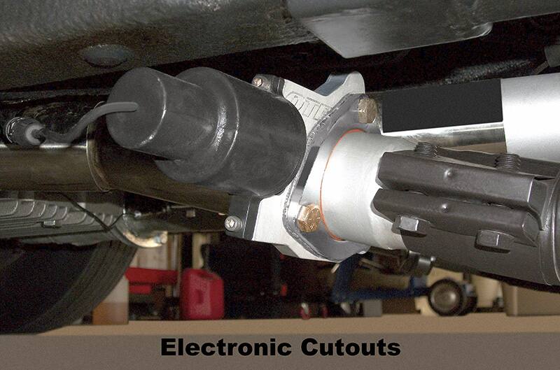 electronic cutouts for exhaust