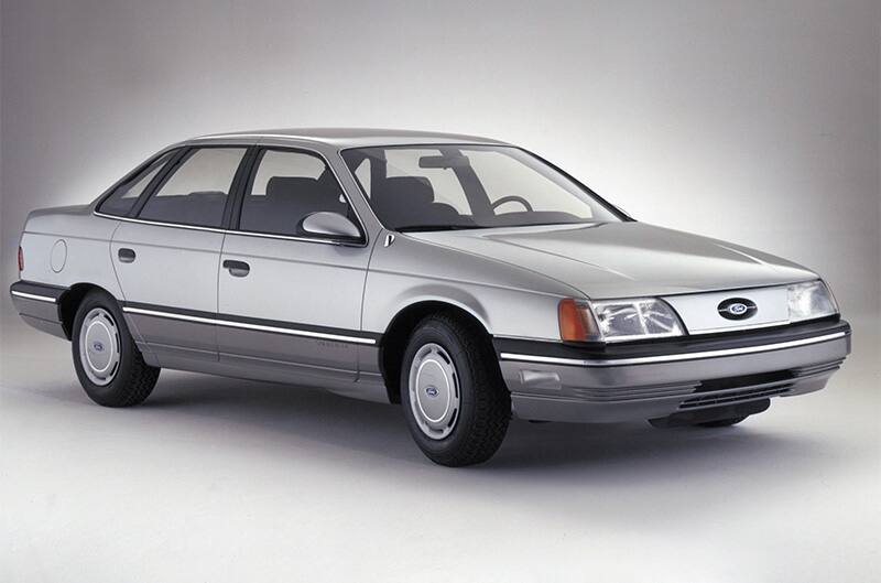 Silver 1990s Ford Taurus