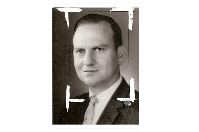 Black and white photo of John Najjar