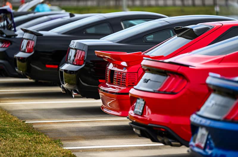 Mustangs at show