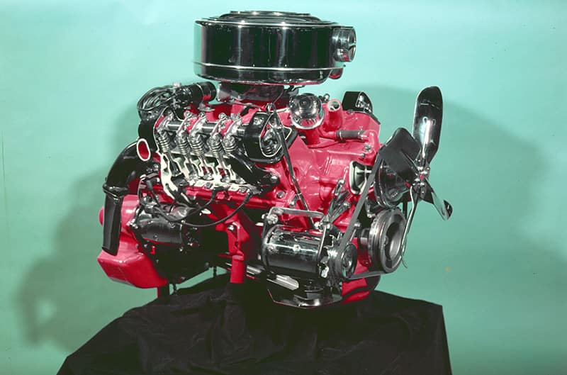 Ford Y-Block engine on stand