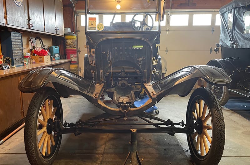 Disassembled model T