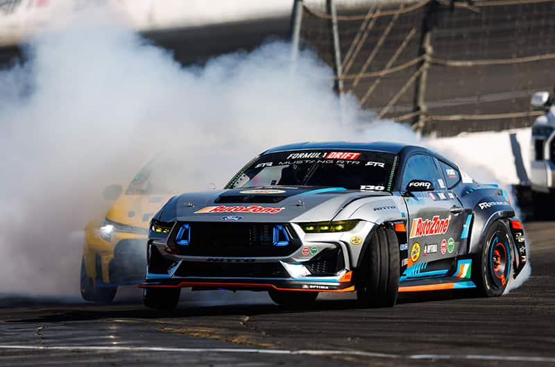 James Deane Ford Mustang in drift