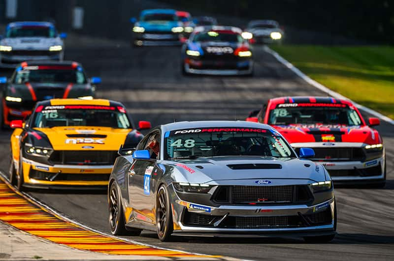 Mustangs on the track