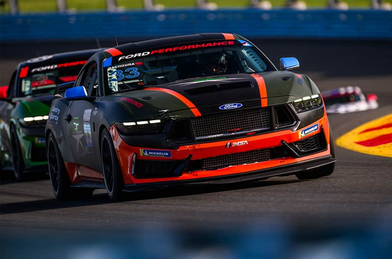 Alex Bachoura's Mustang Dark Horse R on track