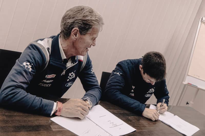 WRC driver signing papers