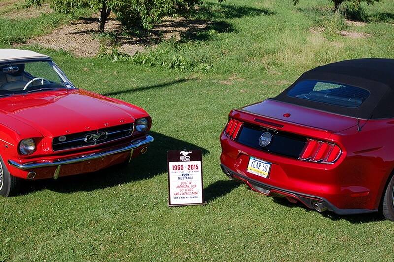 Sam Graybill Drives Mustangs Built 50 Years And 2 Weeks Apart