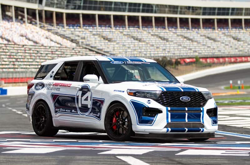 Ford Performance Racing School Explorer ST on the track