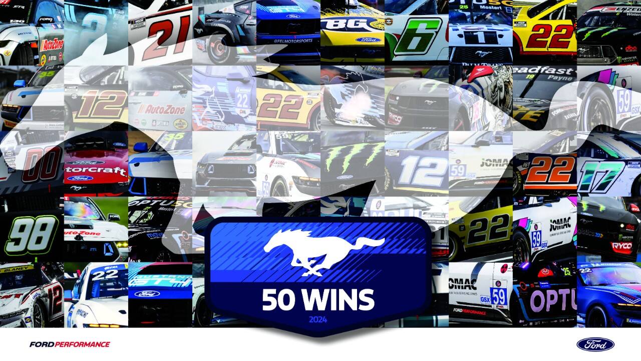 Ford Reaches 50 Mustang Wins in 2024