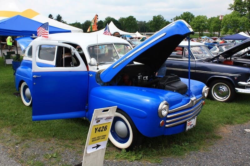 Vintage blue Ford