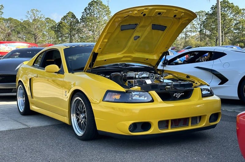 Yellow 2004 Mustang Cobra