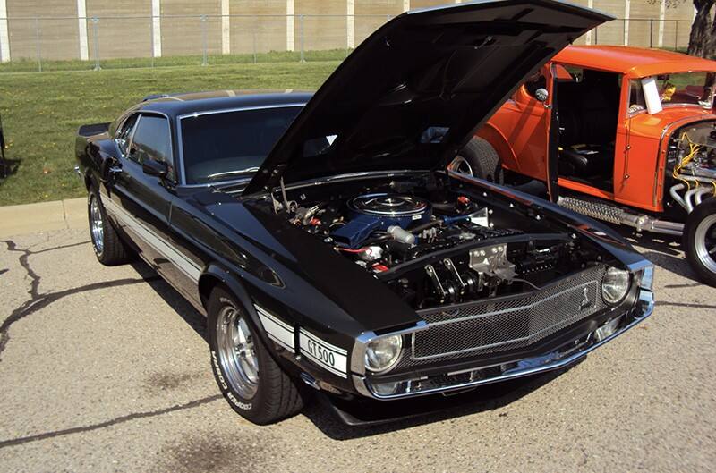 Black 1970 Shelby GT500 Mustang