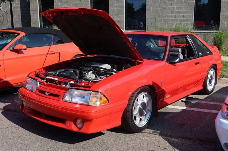 Red 1993 Mustang Cobra 