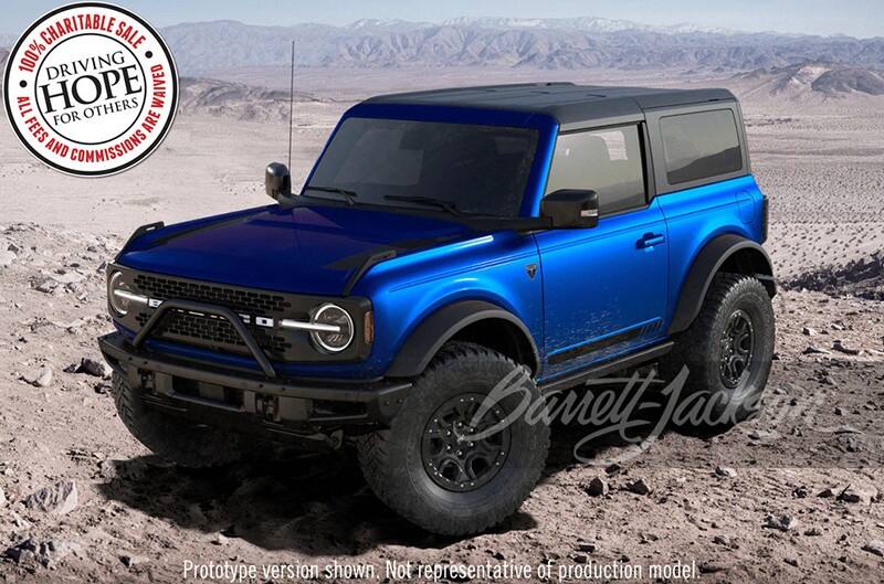 Blue 2021 Ford Bronco #1 Rendering