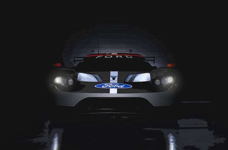 Silhouette of Ford GT Customer Car