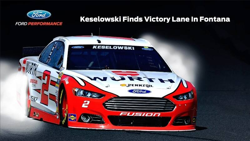 Winning Wallpaper Celebrate Keselowski S Improbable Fontana Win