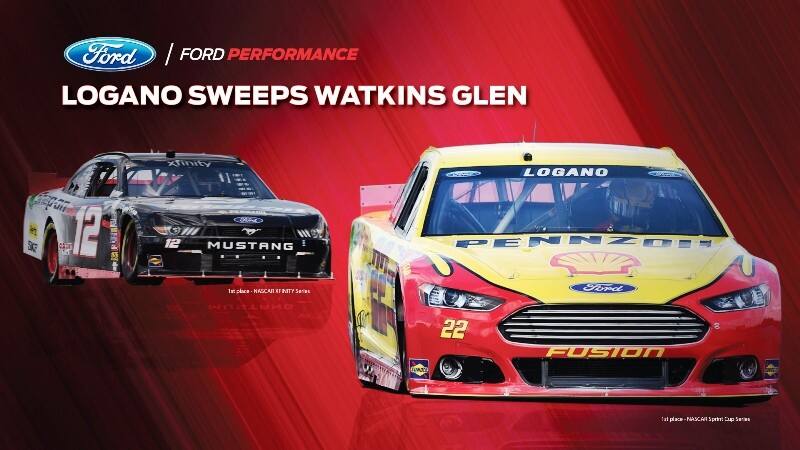 Celebrate Logano S Double At The Glen With Wallpaper From Ford