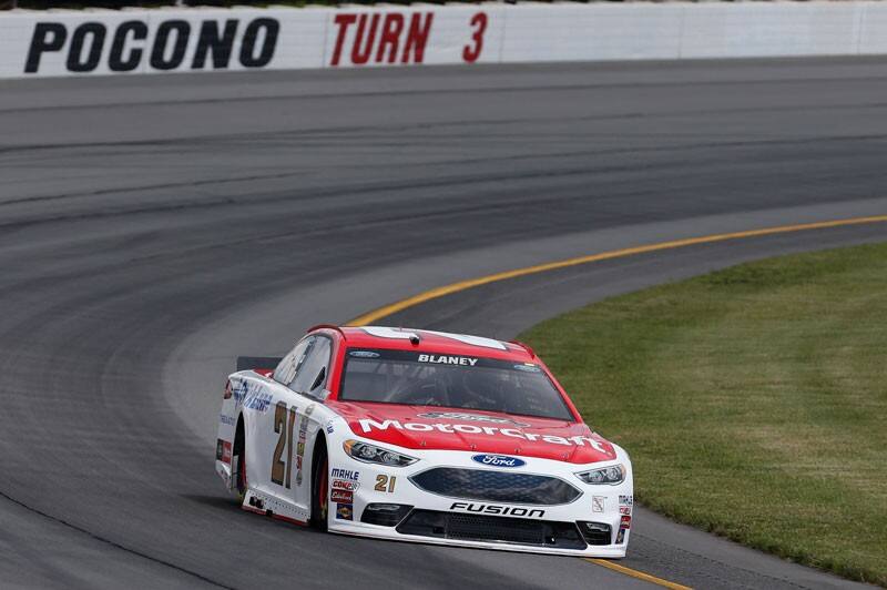 Blaney Wood Brothers Finish 11th At Pocono Despite Elements