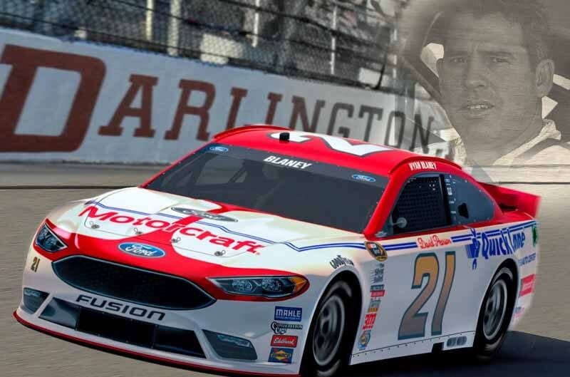 Motorcraft Quick Lane Ford Pays Tribute To Pearson 76 Mercury At Darlington