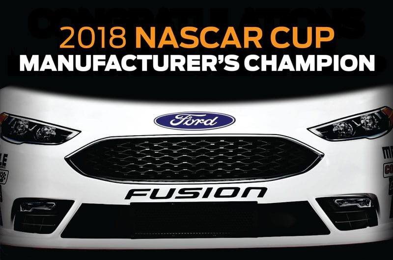 Nascar Manufacturers Championship Ford Caps Dominant Monster Energy Nascar Cup Series Season By Winning Driveranufacturers Les