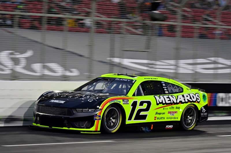 Blaney Mustang on track